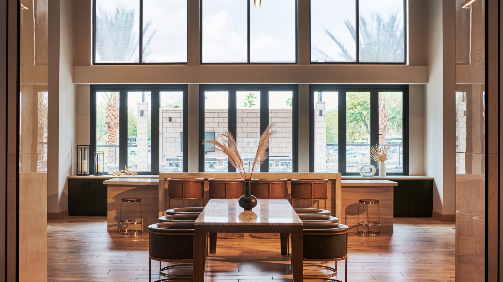 indoor community space at a Life Time Living location